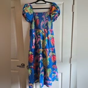 J Gee Floral Dress Sz XL